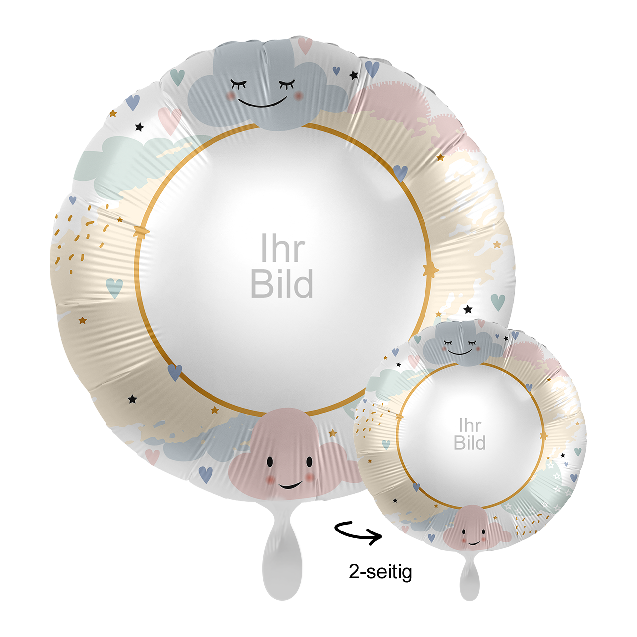 Ballon mit Foto - Hallo Welt