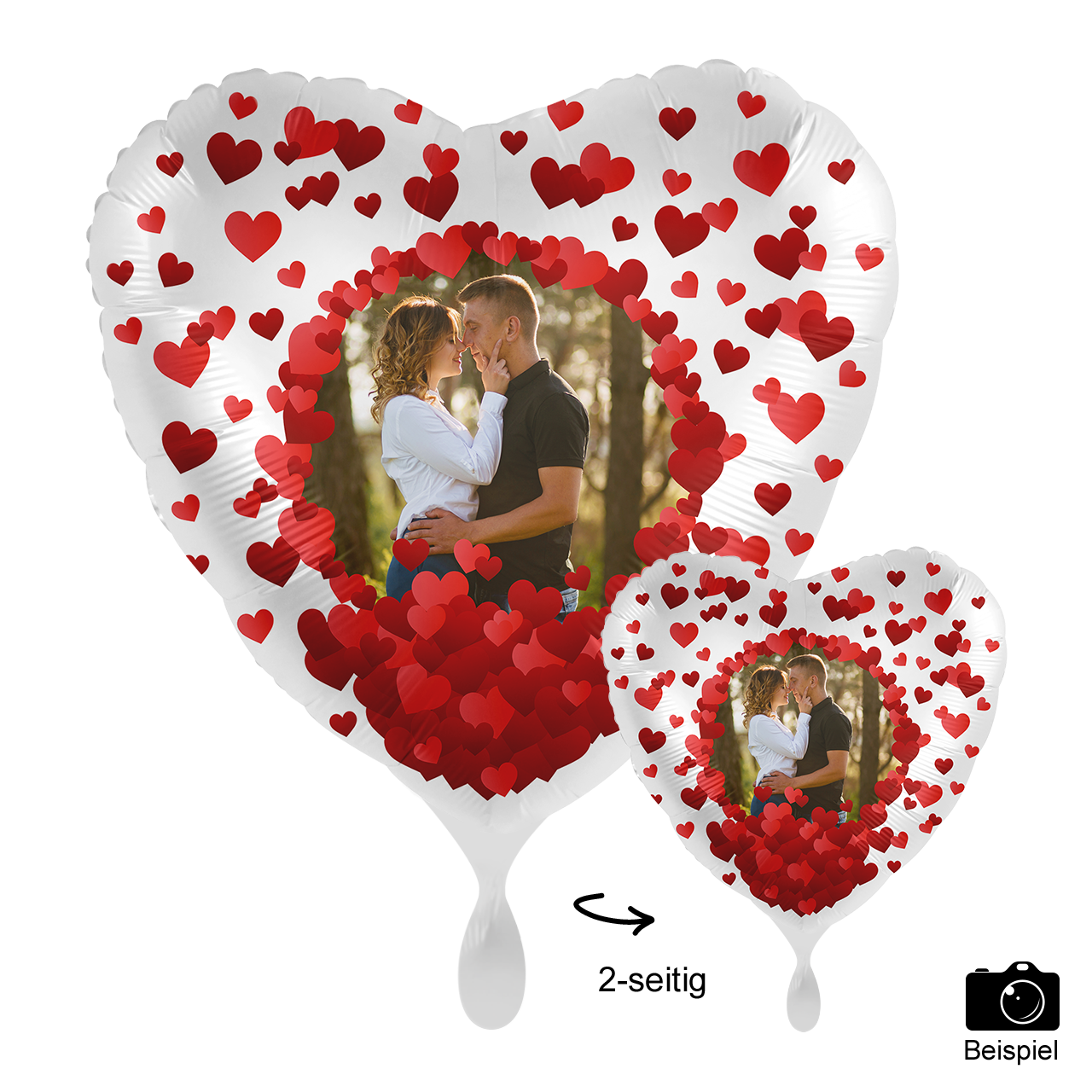 Ballon mit Foto - I Love You