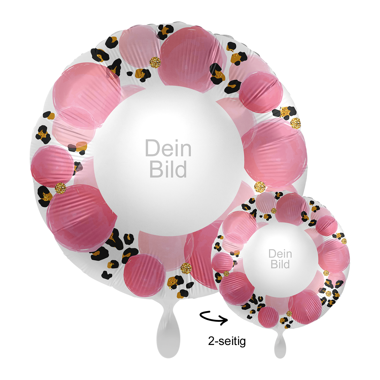 Ballon mit Foto - Baby Girl Leopard