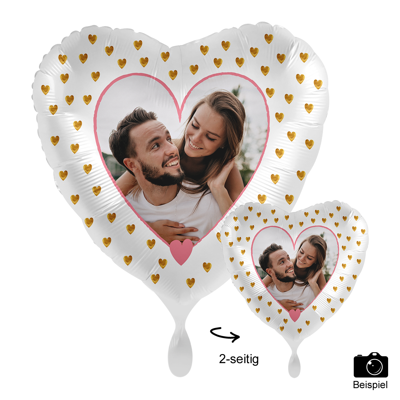 Ballon mit Foto - Ich liebe Dich