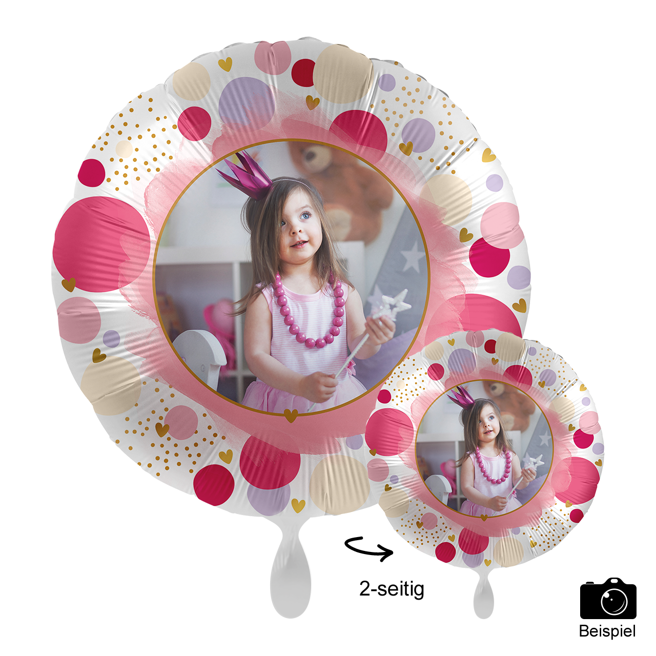 Ballon mit Foto - Sweet Birthday