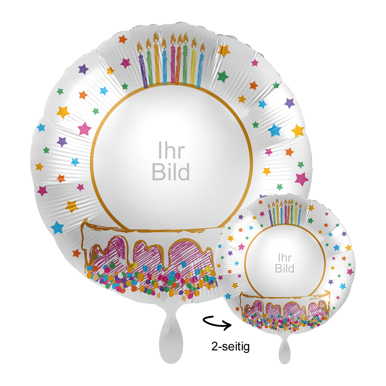 Ballon mit Foto - Wieder ein Jahr älter? EGAL