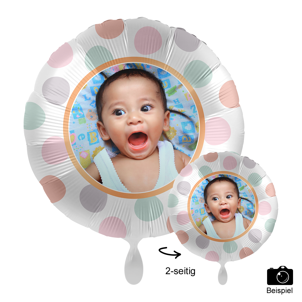 Ballon mit Foto - Dots