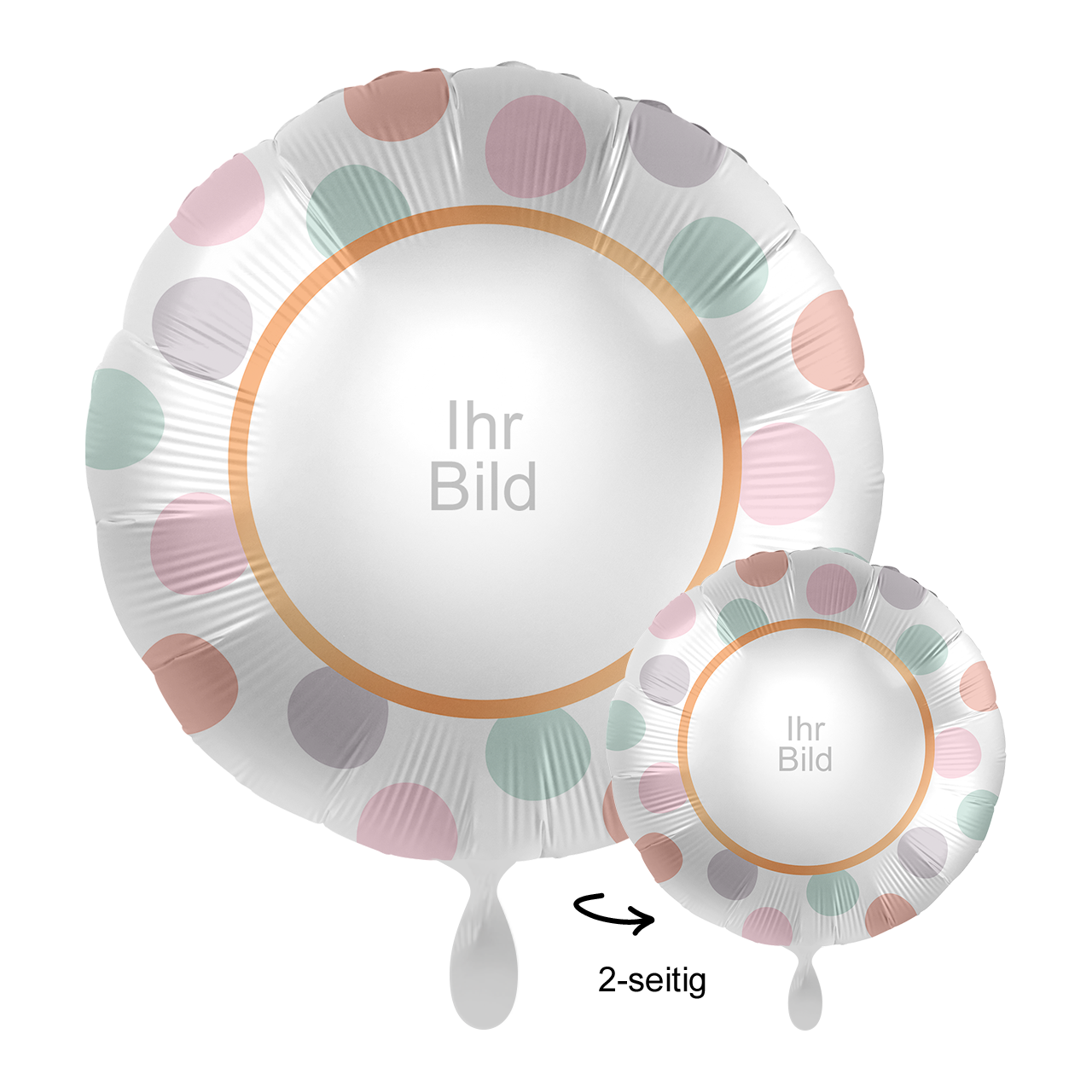 Ballon mit Foto - Dots