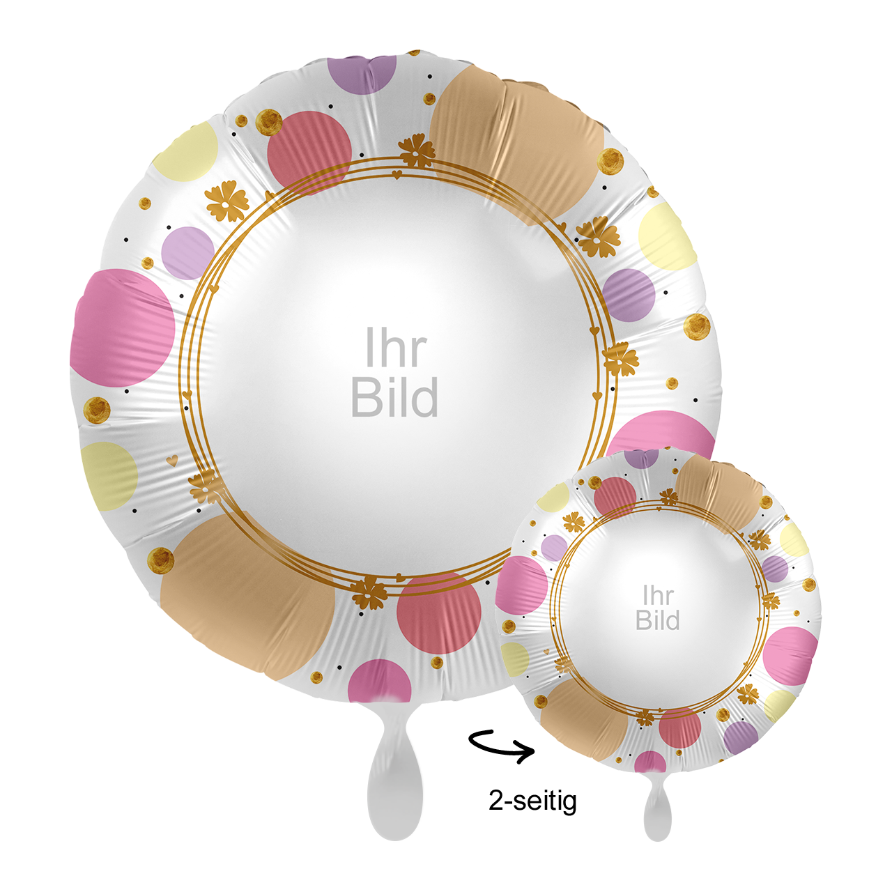 Ballon mit Foto - Shiny Dots