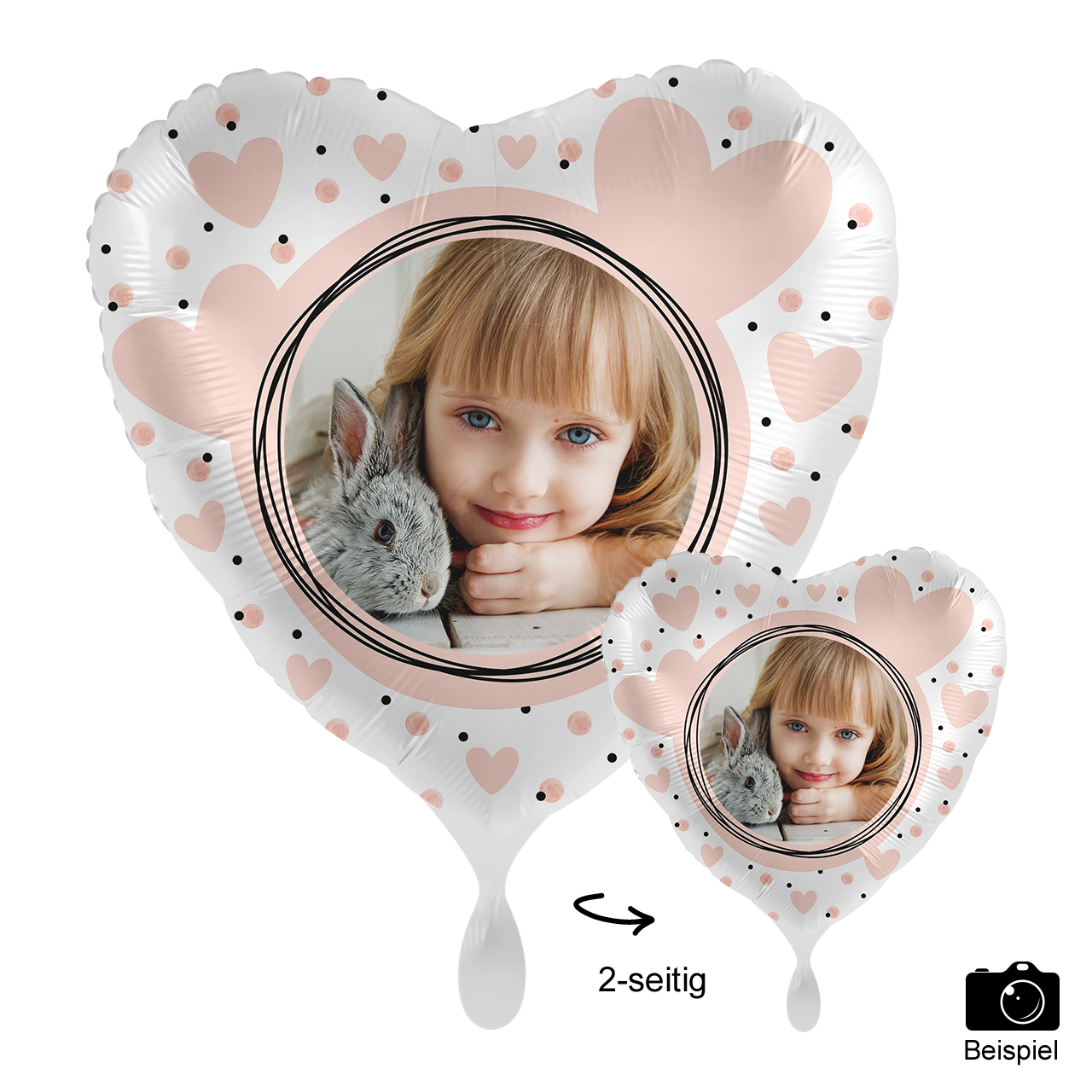 Ballon mit Foto - Glossy Birthday