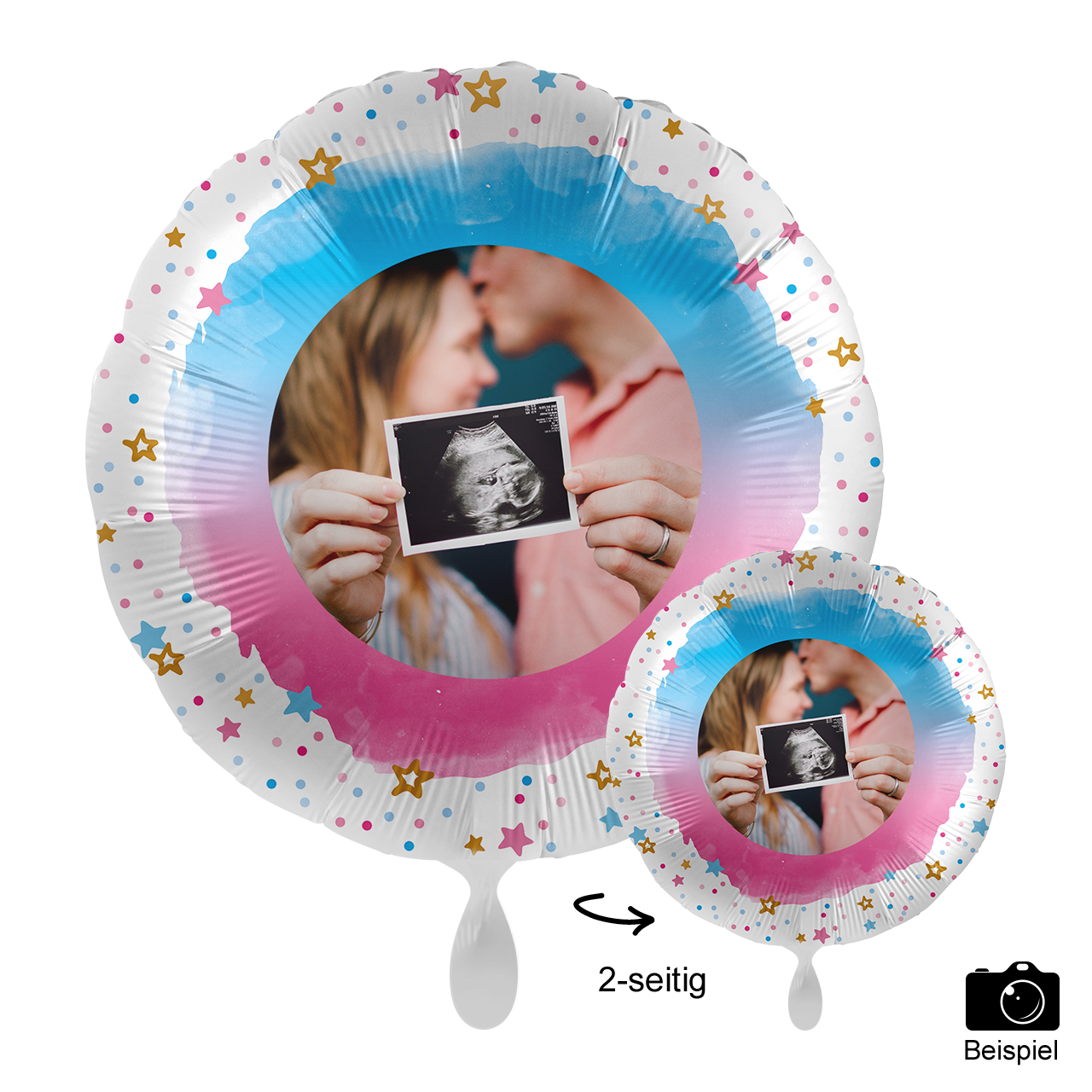 Ballon mit Foto - BOY or GIRL
