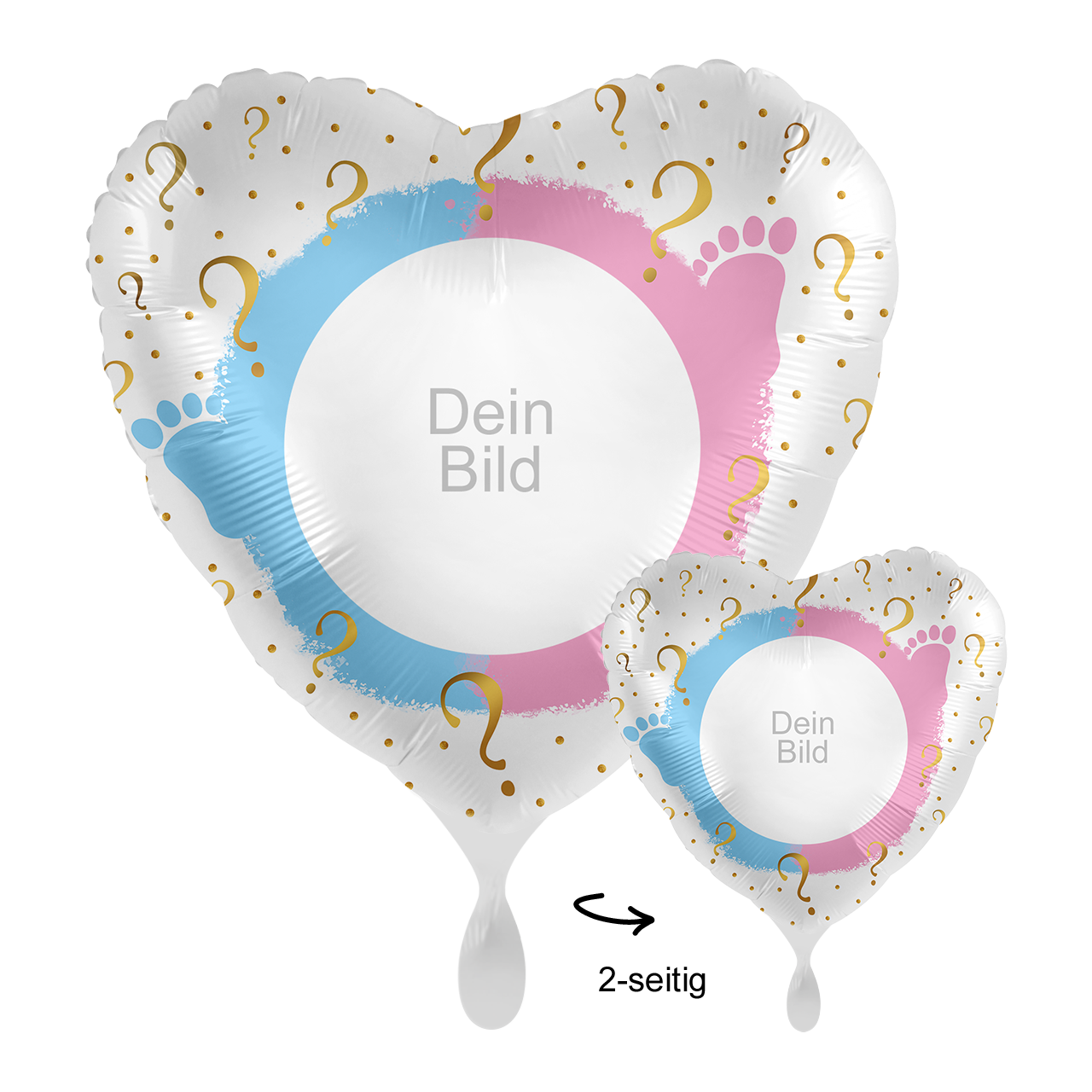 Ballon mit Foto - Gender Party
