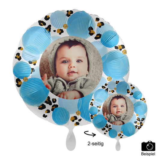 Ballon mit Foto - Baby Boy Leopard