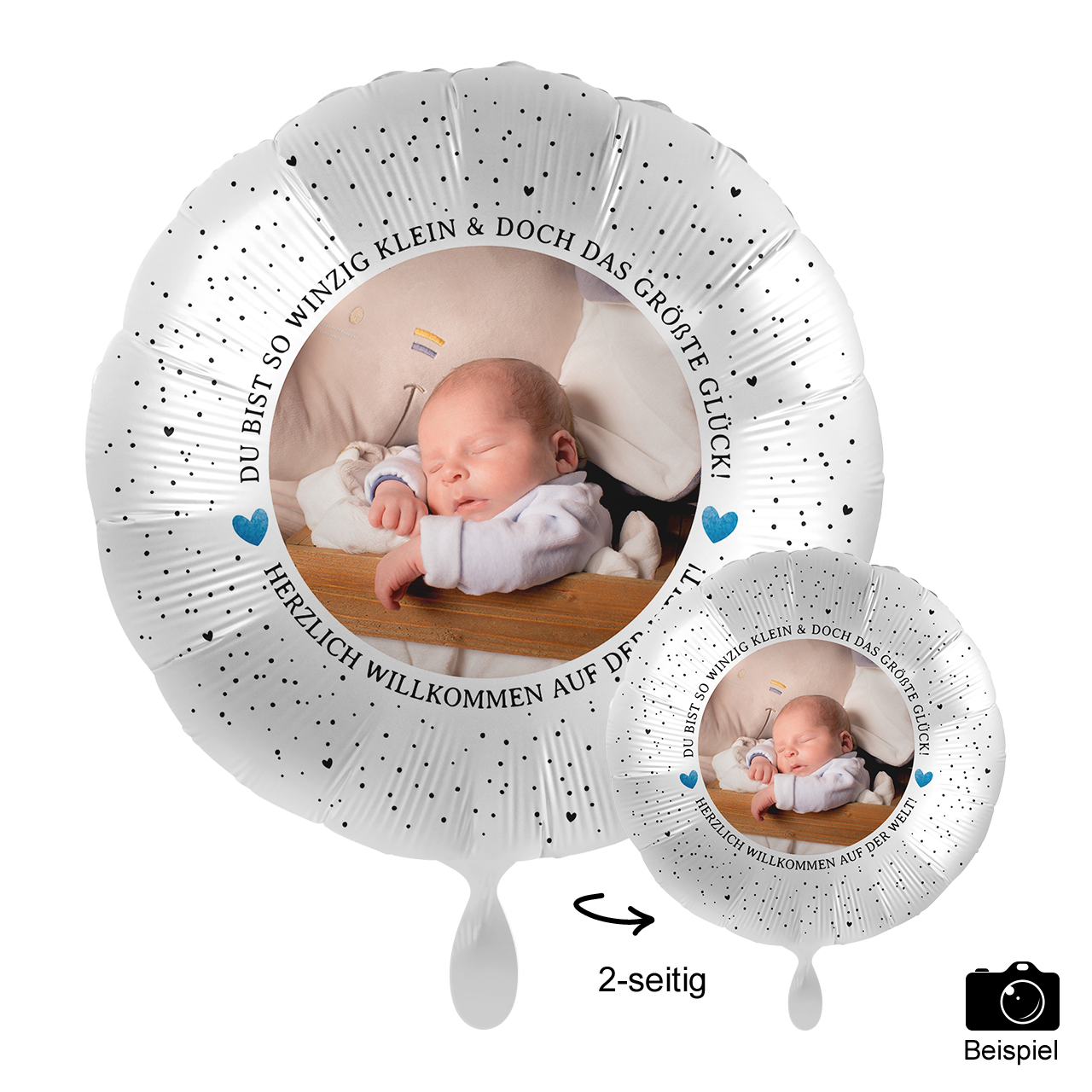 Ballon mit Foto - Little Cute Baby Boy