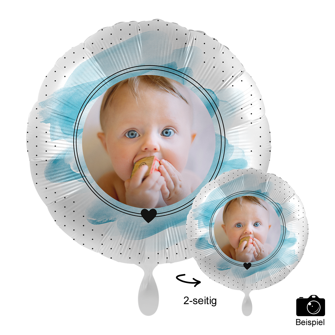 Ballon mit Foto - Welcome to the World, Baby Boy!
