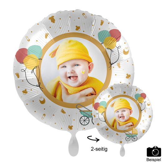 Ballon mit Foto - Baby Buggy