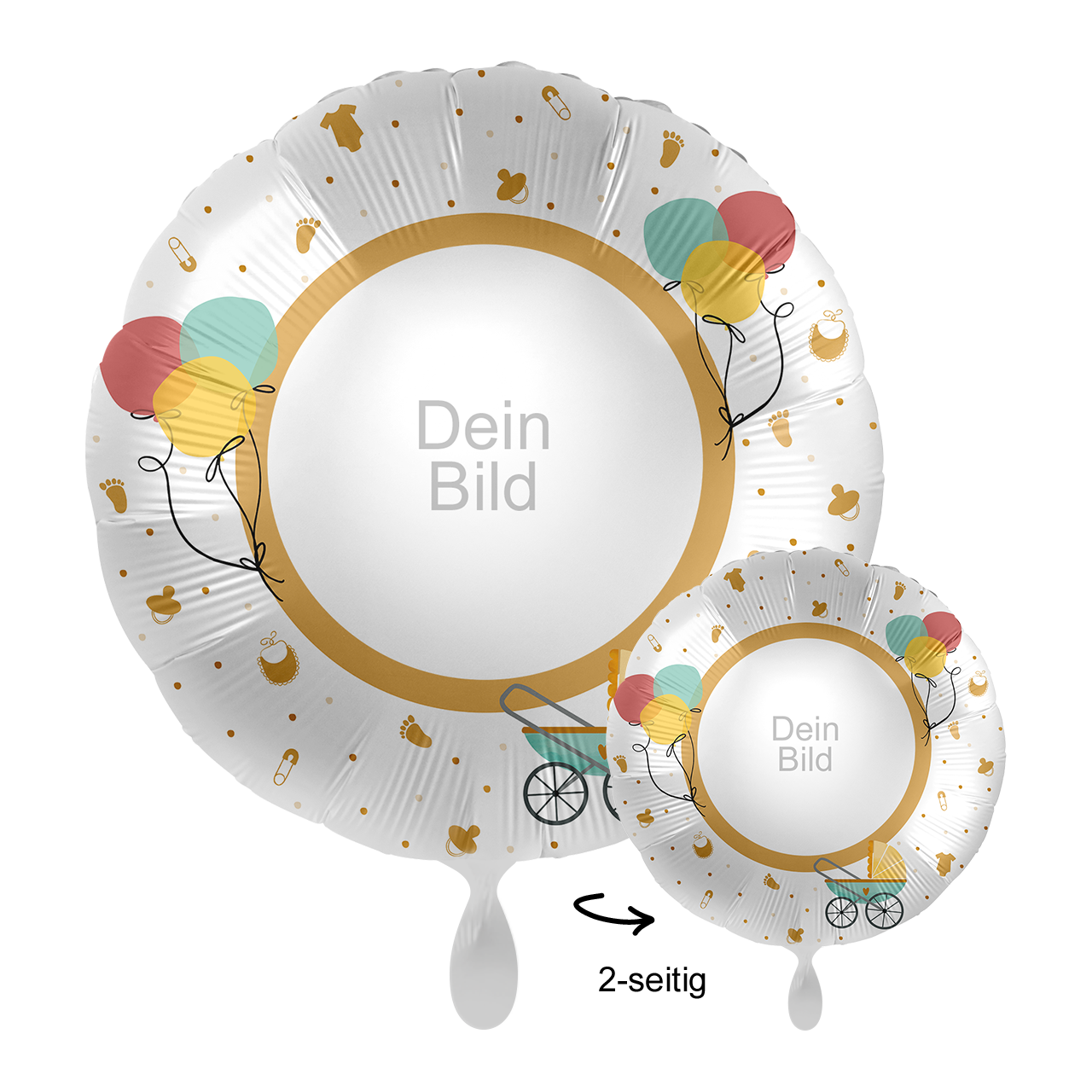 Ballon mit Foto - Baby Buggy