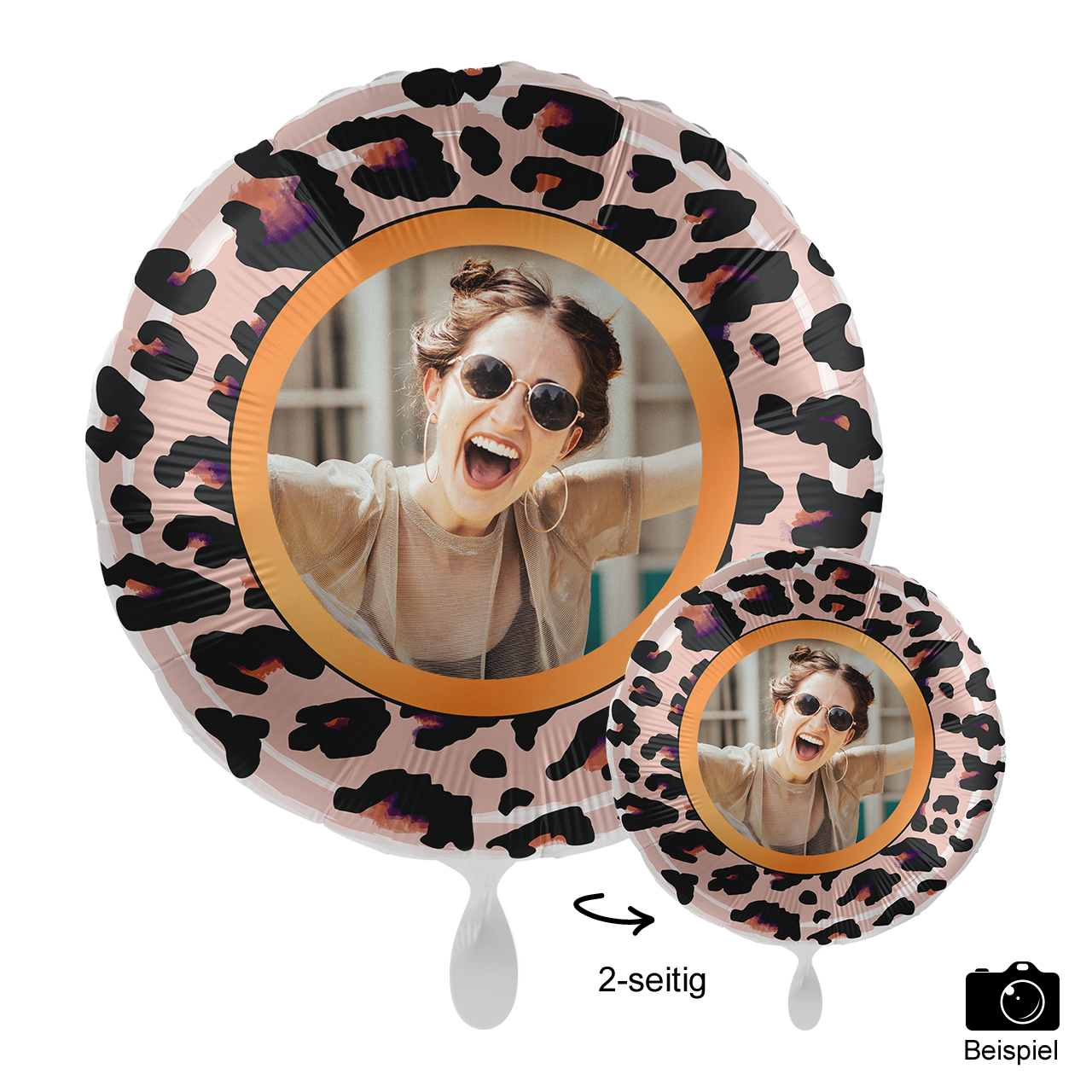 Ballon mit Foto - Happy Birthday Du wildes Ding