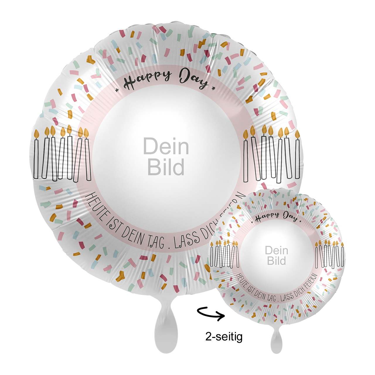 Ballon mit Foto - Happy Day Cake