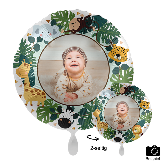 Ballon mit Foto - Jungle Friends