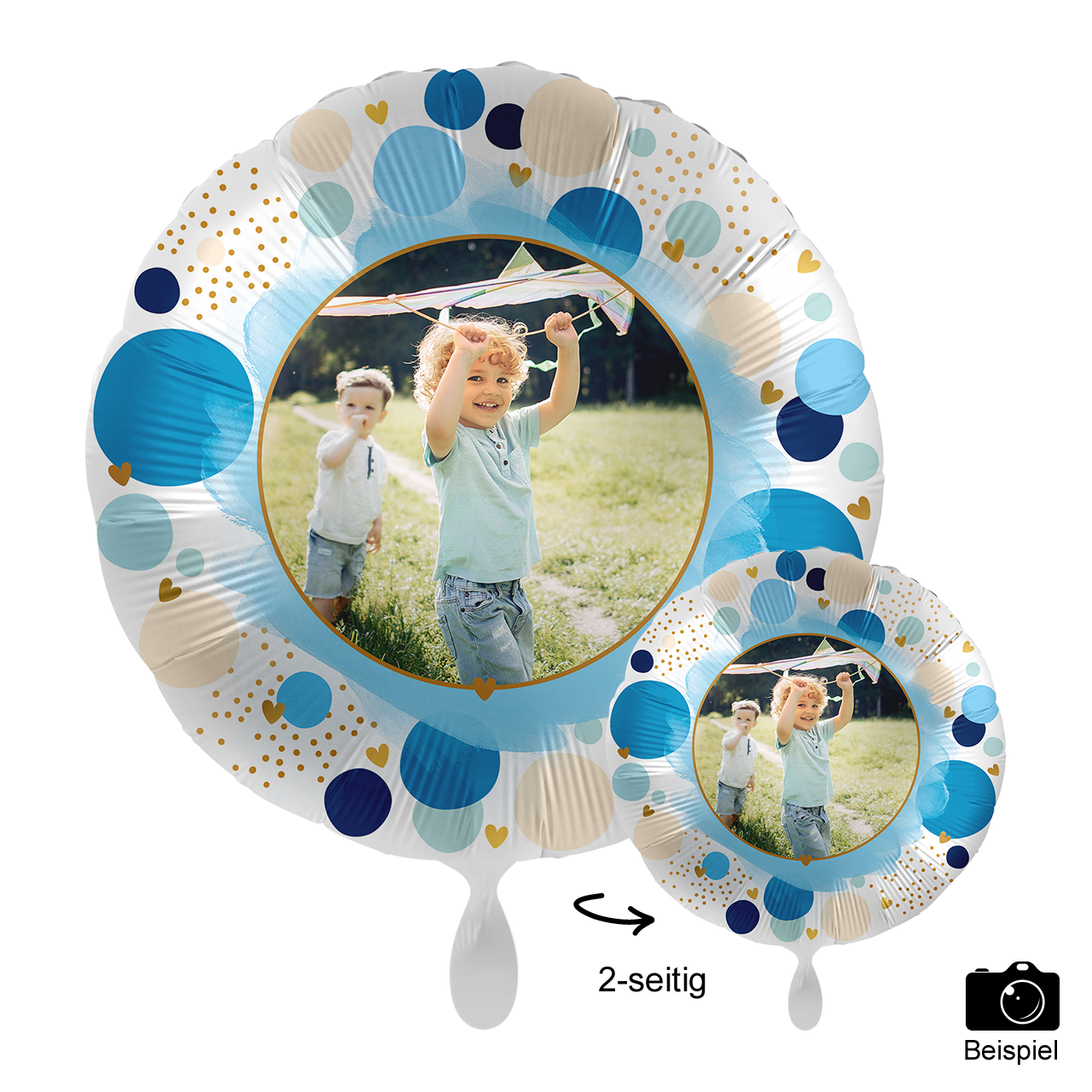 Ballon mit Foto - Lucky Birthday